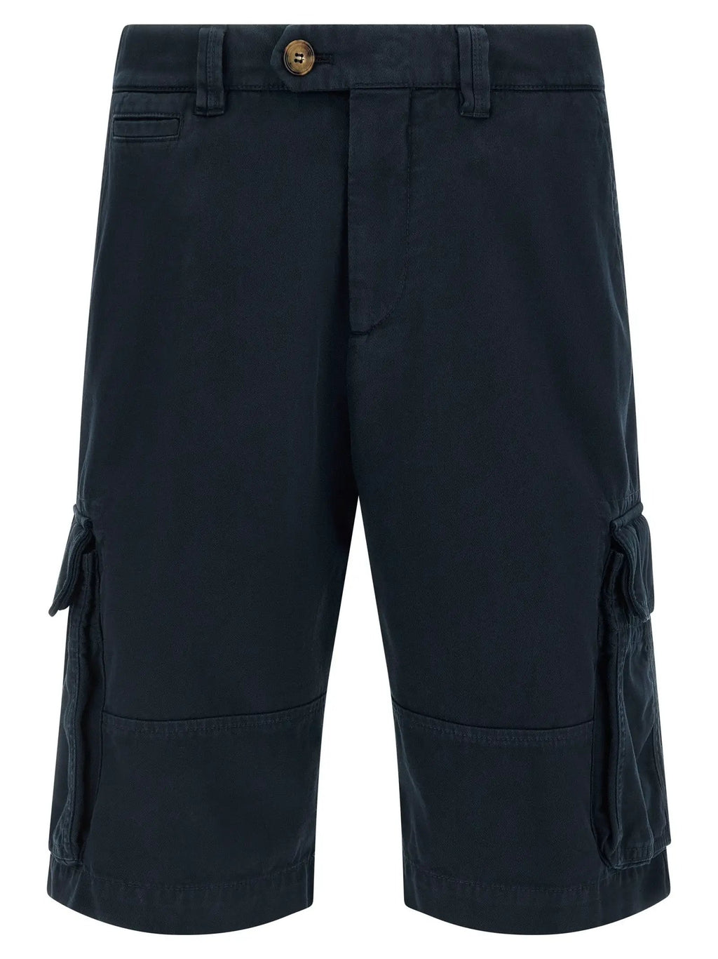 Brunello Cucinelli Blue Cotton Bermuda Shorts