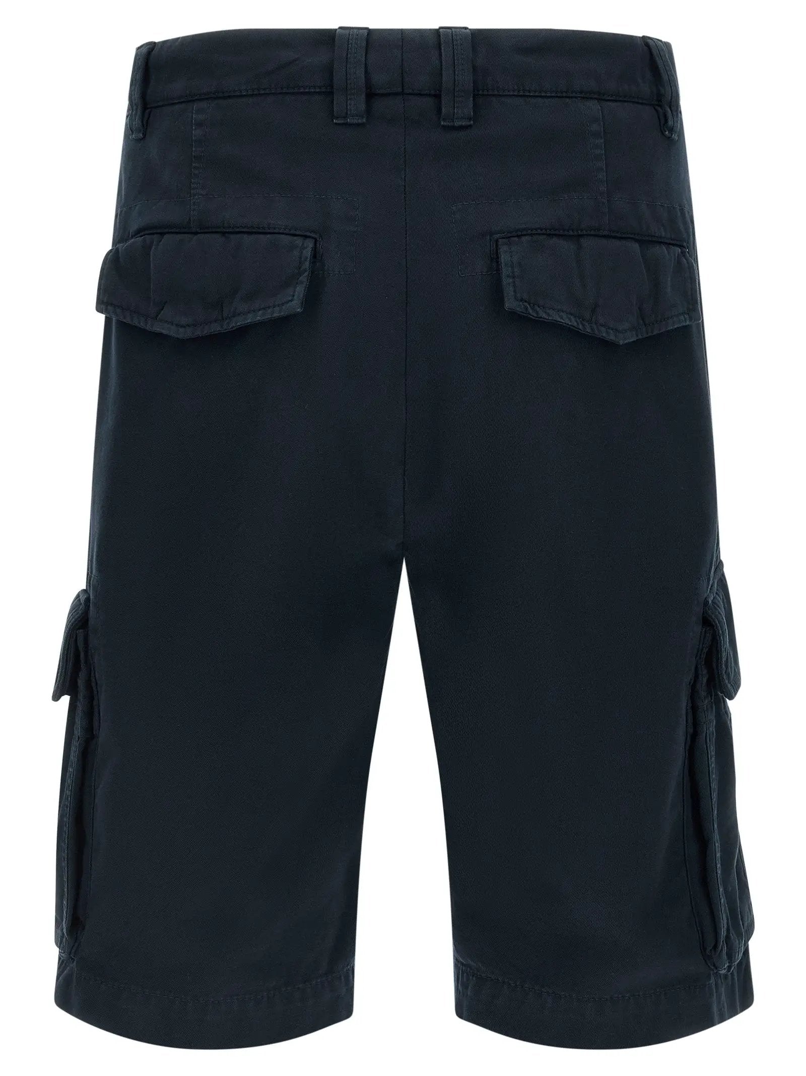 Brunello Cucinelli Blue Cotton Bermuda Shorts