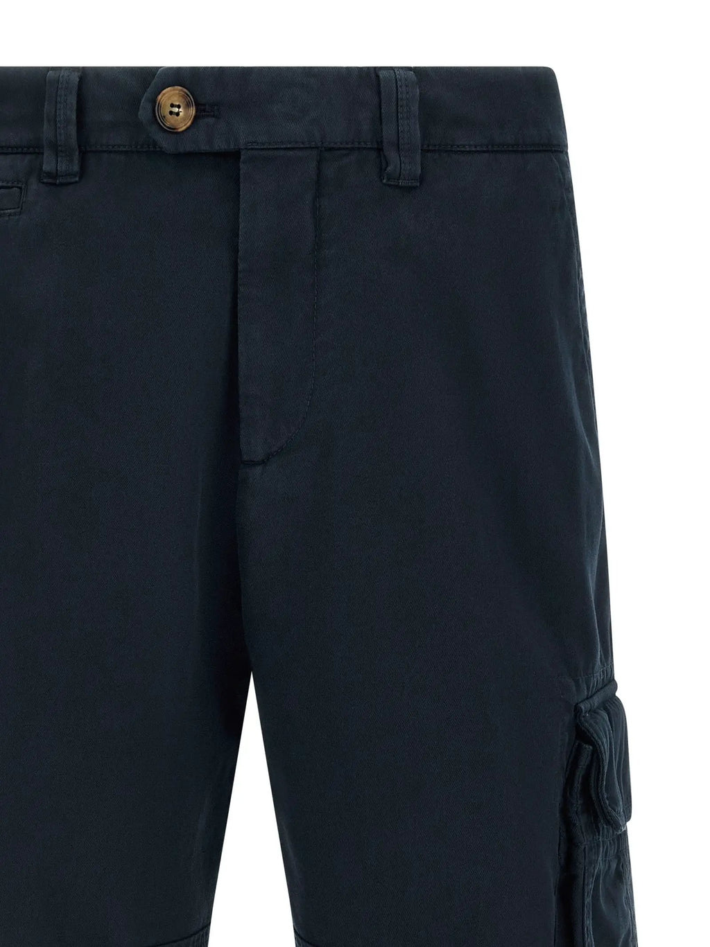 Brunello Cucinelli Blue Cotton Bermuda Shorts