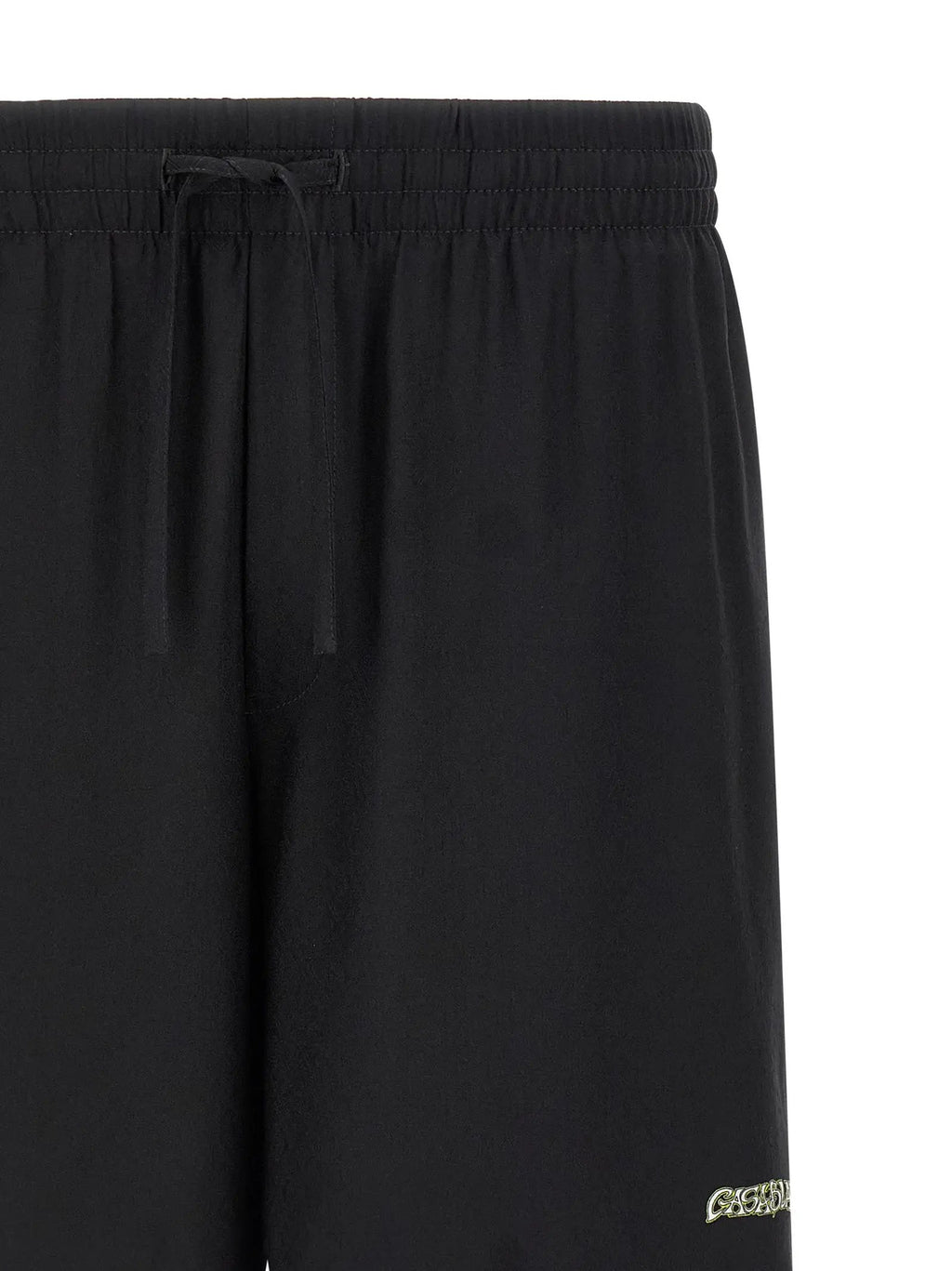Casablanca Black Silk Bermuda Shorts