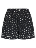 Moschino Bicolor Silk Bermuda Shorts