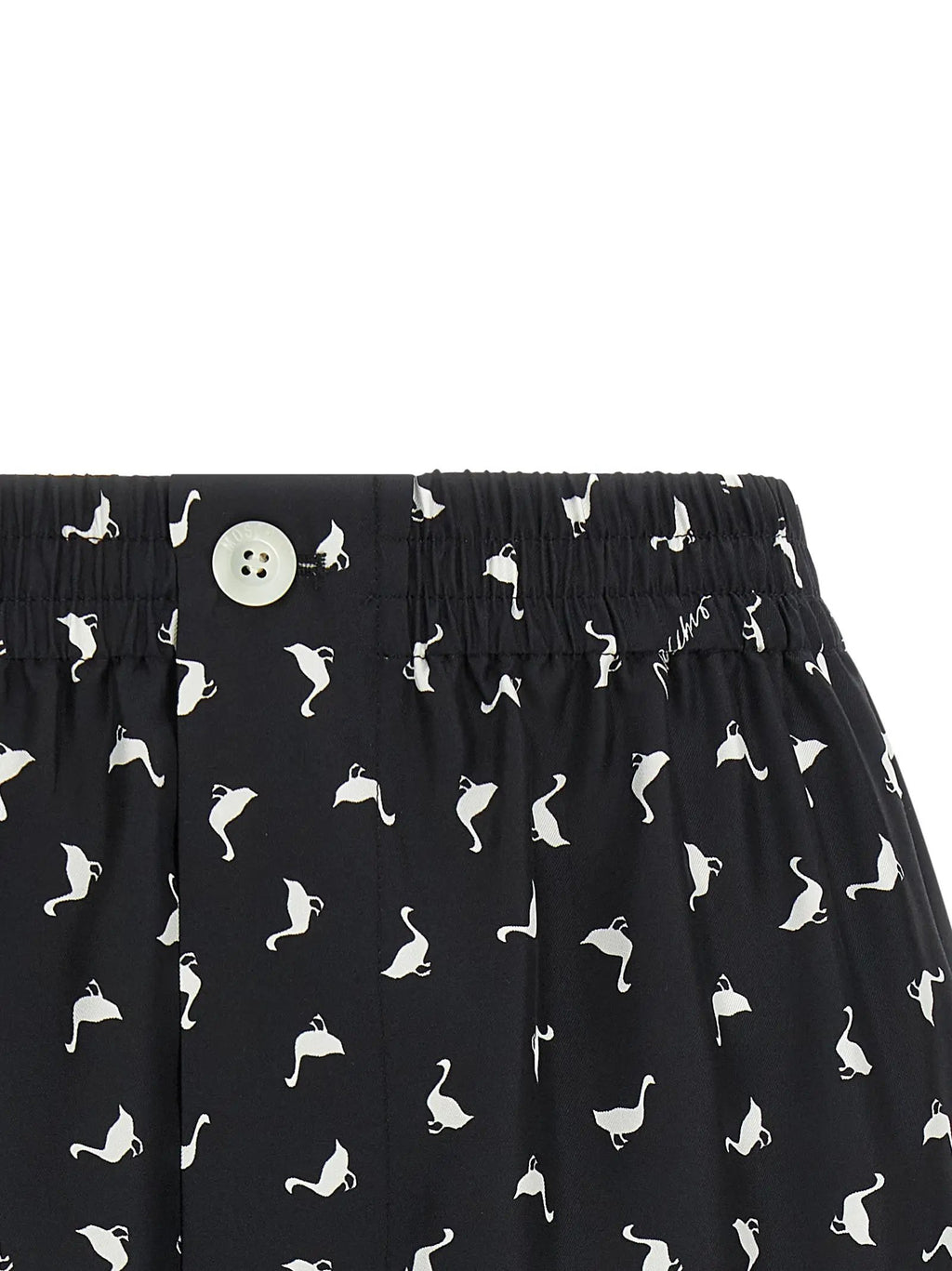 Moschino Bicolor Silk Bermuda Shorts