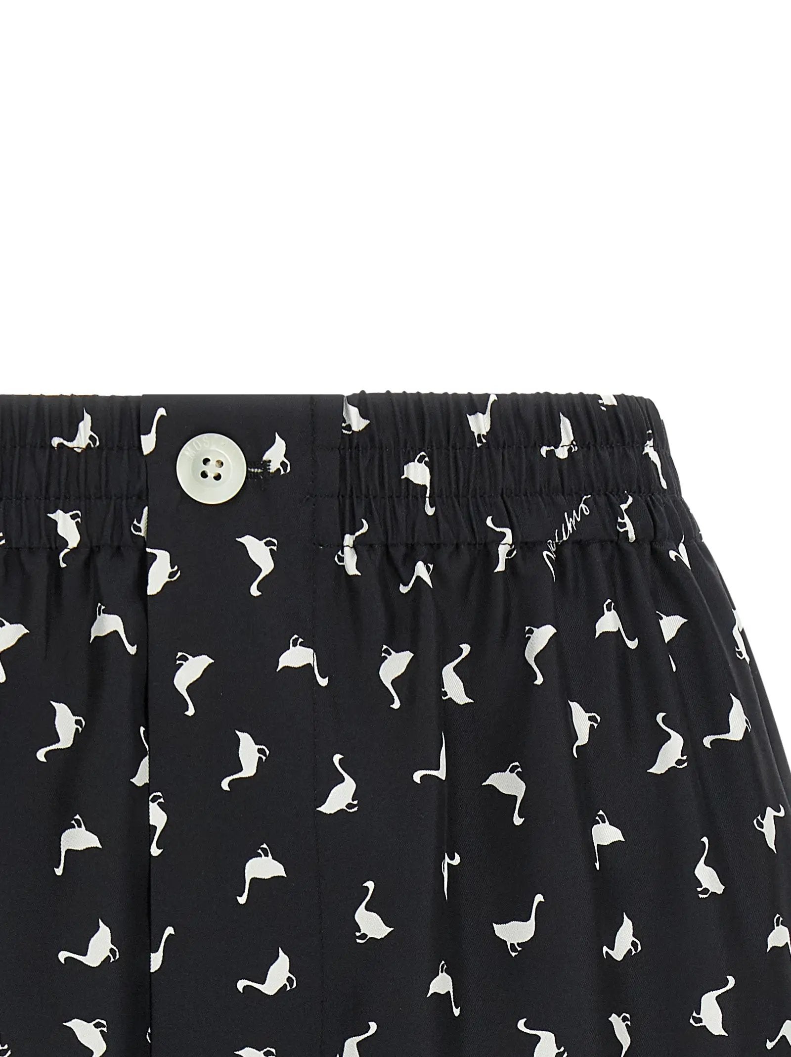 Moschino Bicolor Silk Bermuda Shorts