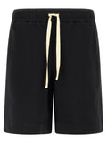 Jil Sander Black Cotton Bermuda Shorts