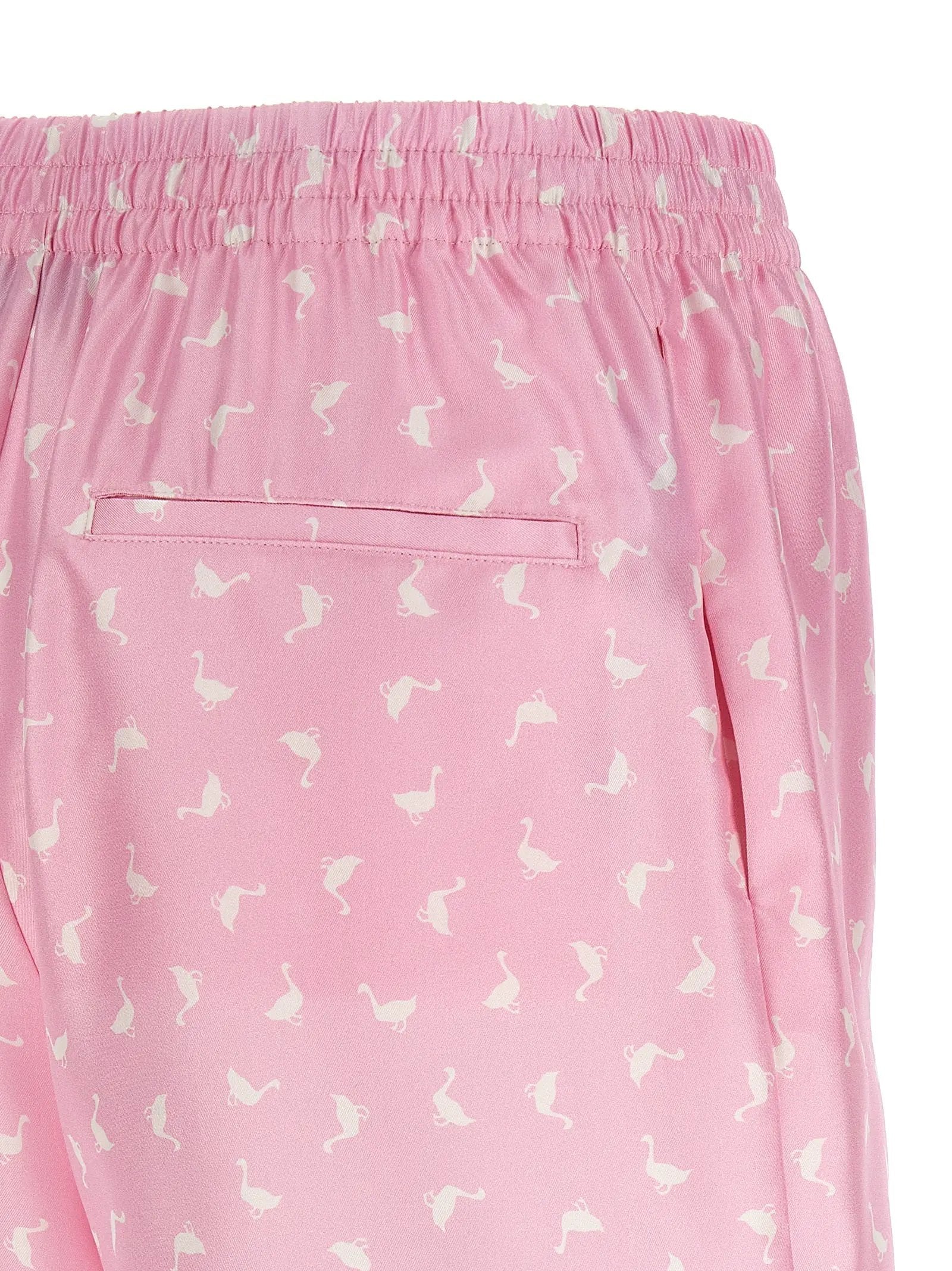 Moschino Multicolor Silk Bermuda Shorts