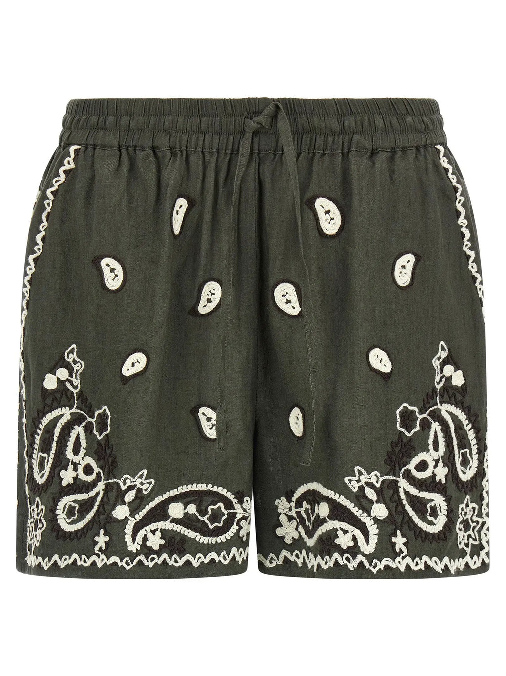 P.A.R.O.S.H. Bicolor Linen Bermuda Shorts