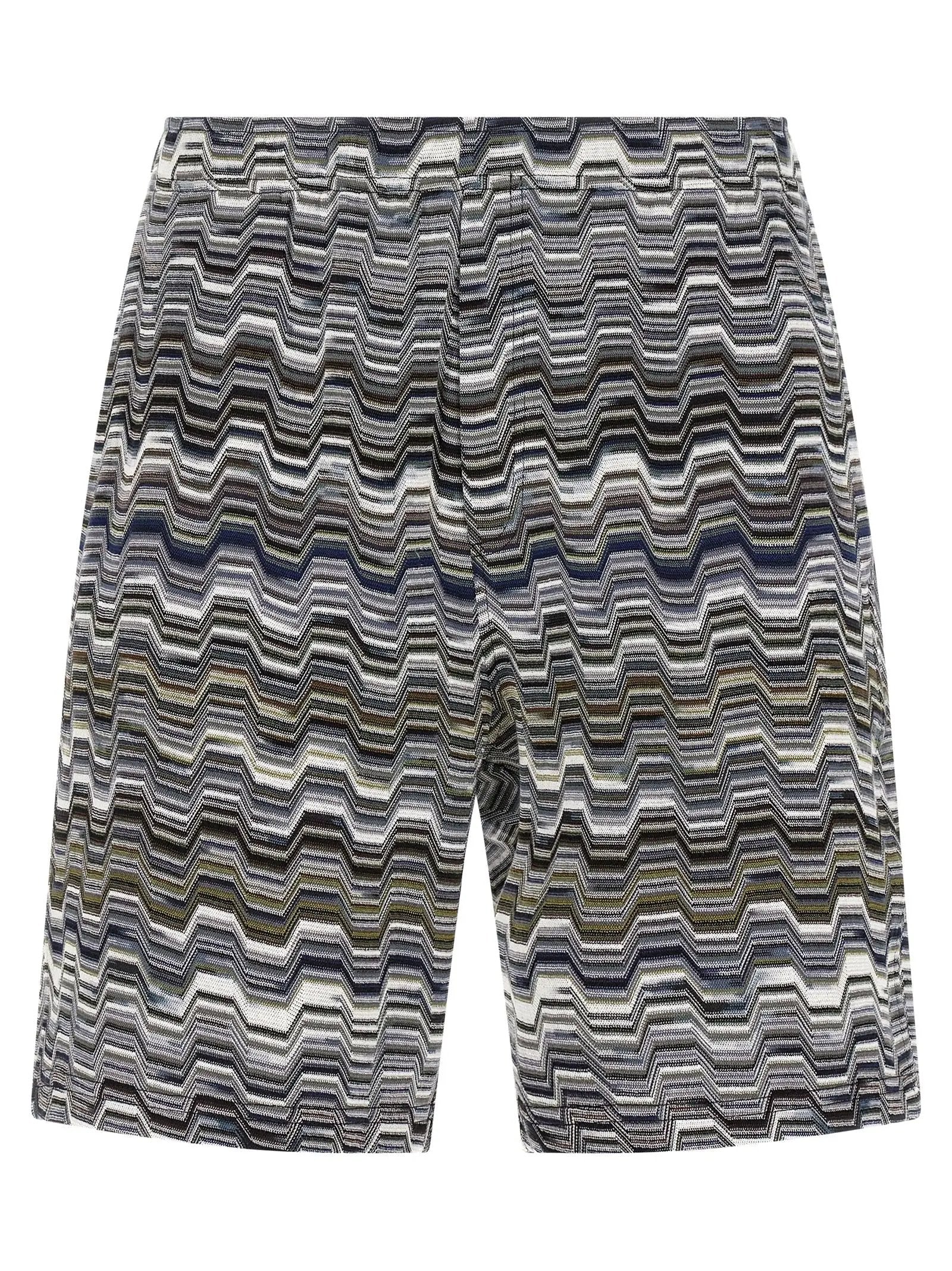 Missoni Bicolor Cotton Bermuda Shorts