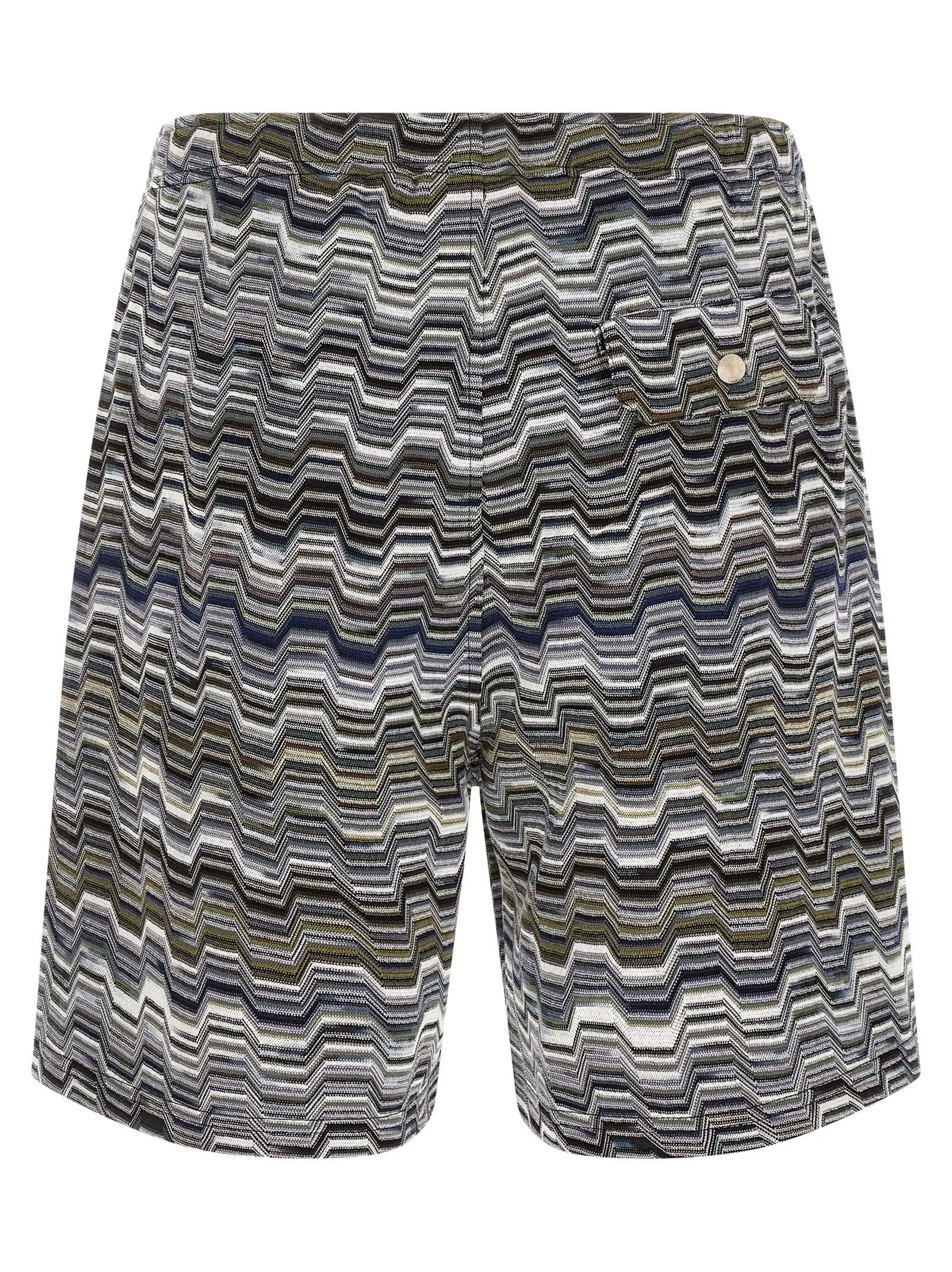 Missoni Bicolor Cotton Bermuda Shorts