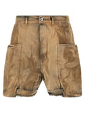 DRKSHDW Beige Cotton Bermuda Shorts