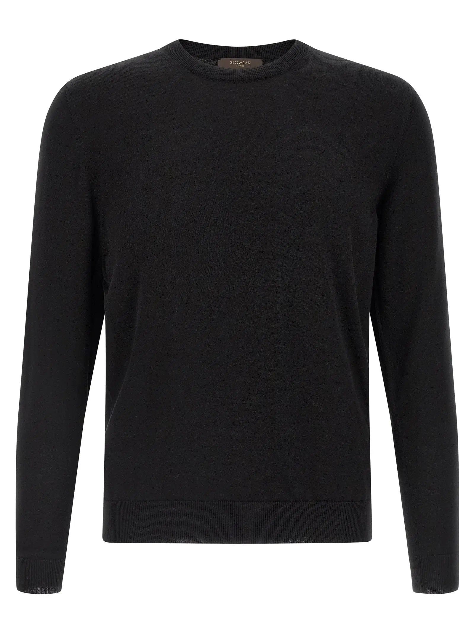 ZANONE Black Cotton Cardigan