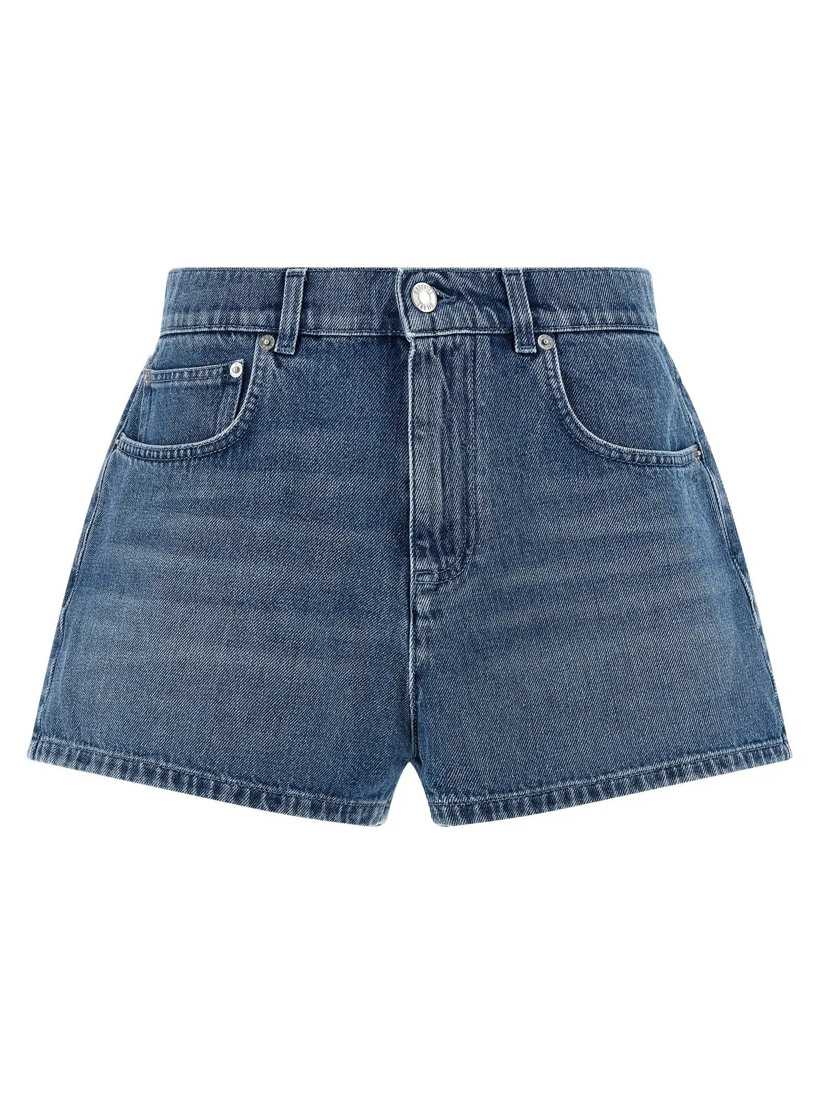 Moschino Blue Cotton Bermuda Shorts