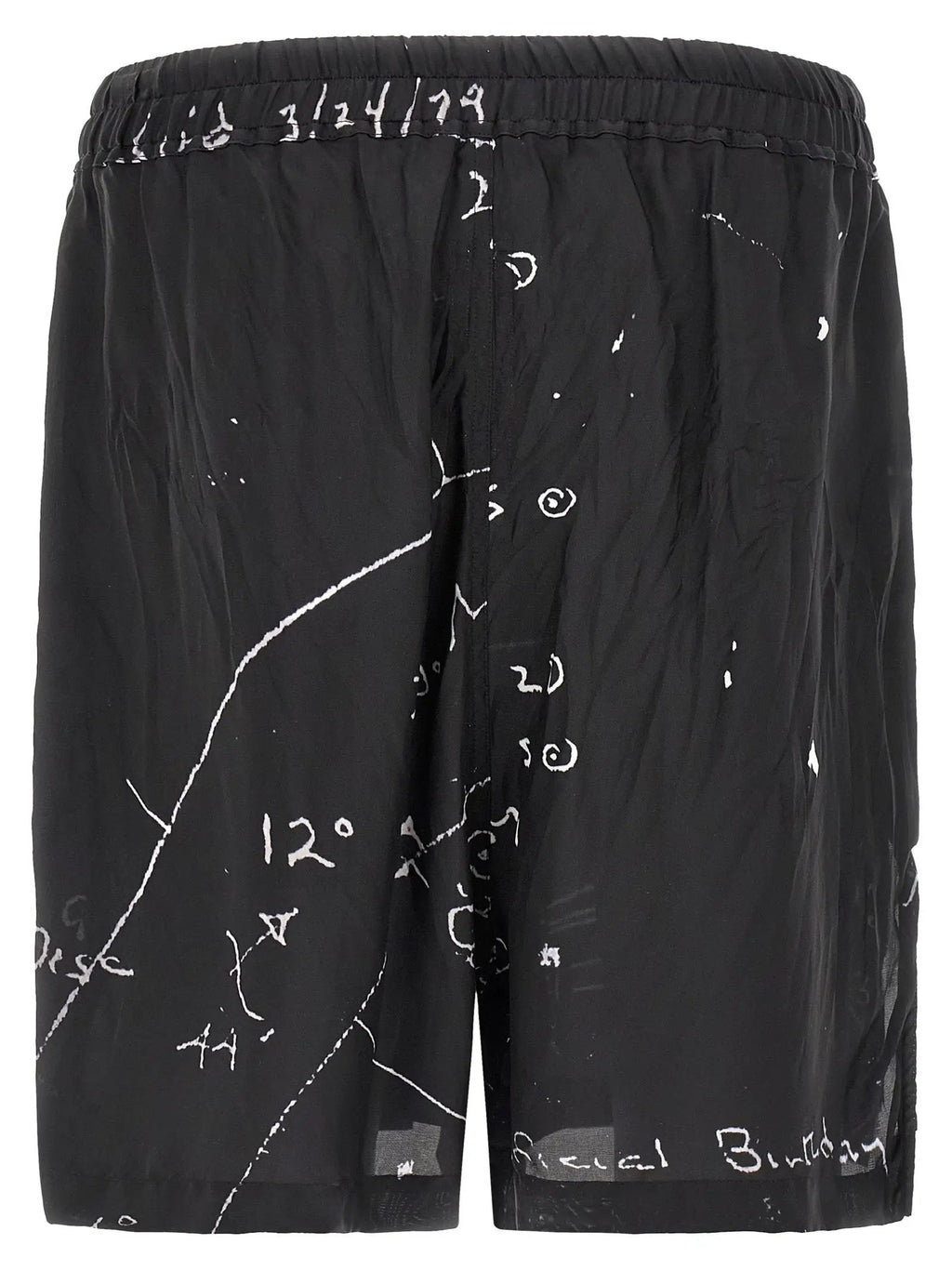 Rick Owens Bicolor Viscose Bermuda Shorts