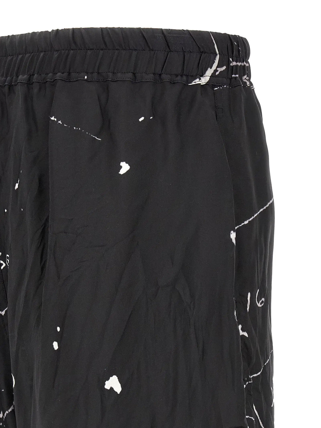 Rick Owens Bicolor Viscose Bermuda Shorts