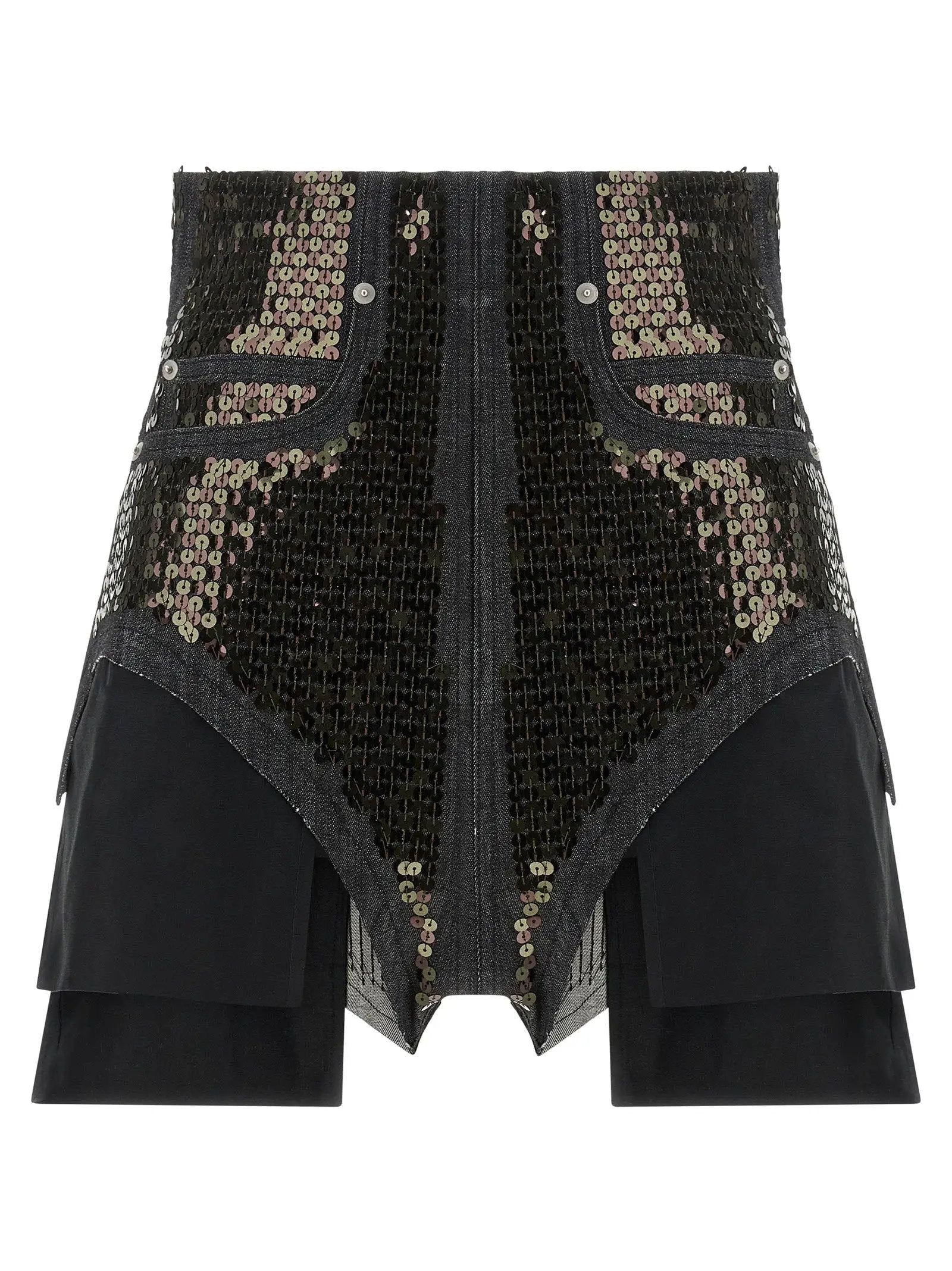 Rick Owens Black Cotton Bermuda Shorts