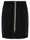 Rick Owens Black Cotton Bermuda Shorts