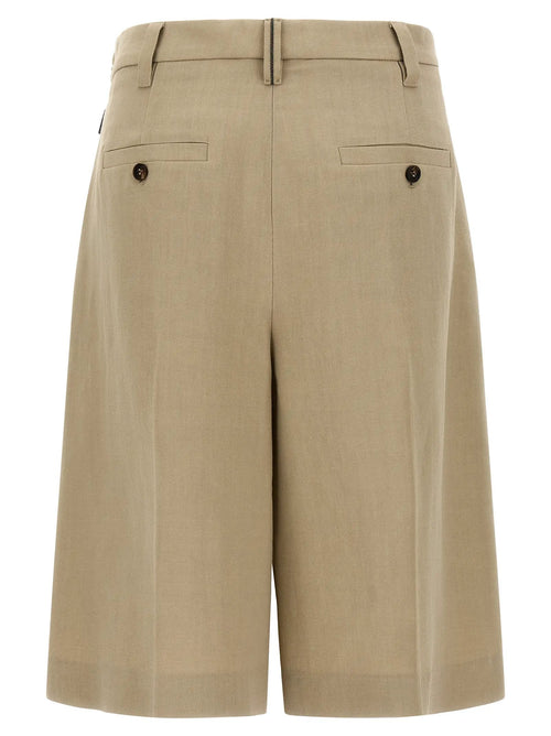 Shorts Bermudas Brunello Cucinelli en Viscose Beige