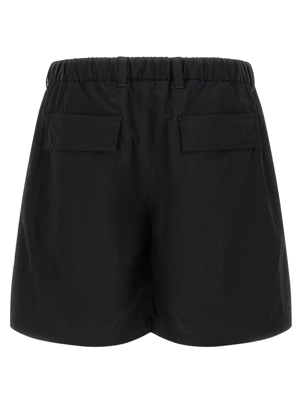 LAMINAR Black Polyamide Bermuda Shorts