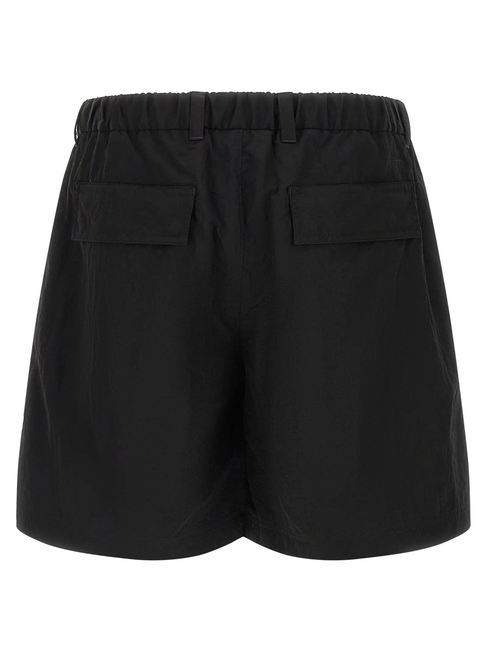 LAMINAR Black Polyamide Bermuda Shorts