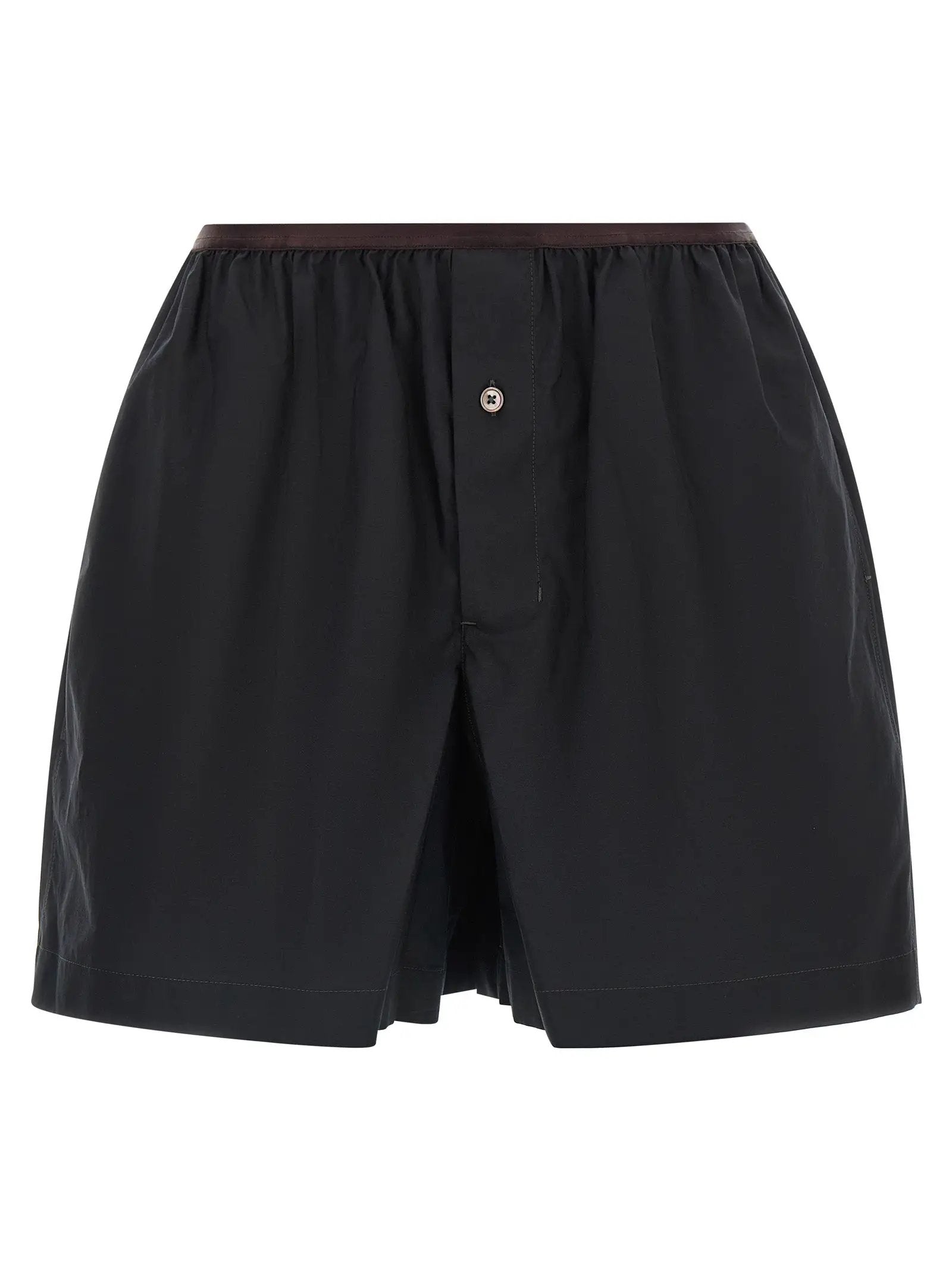 Lemaire Gray Cotton Bermuda Shorts