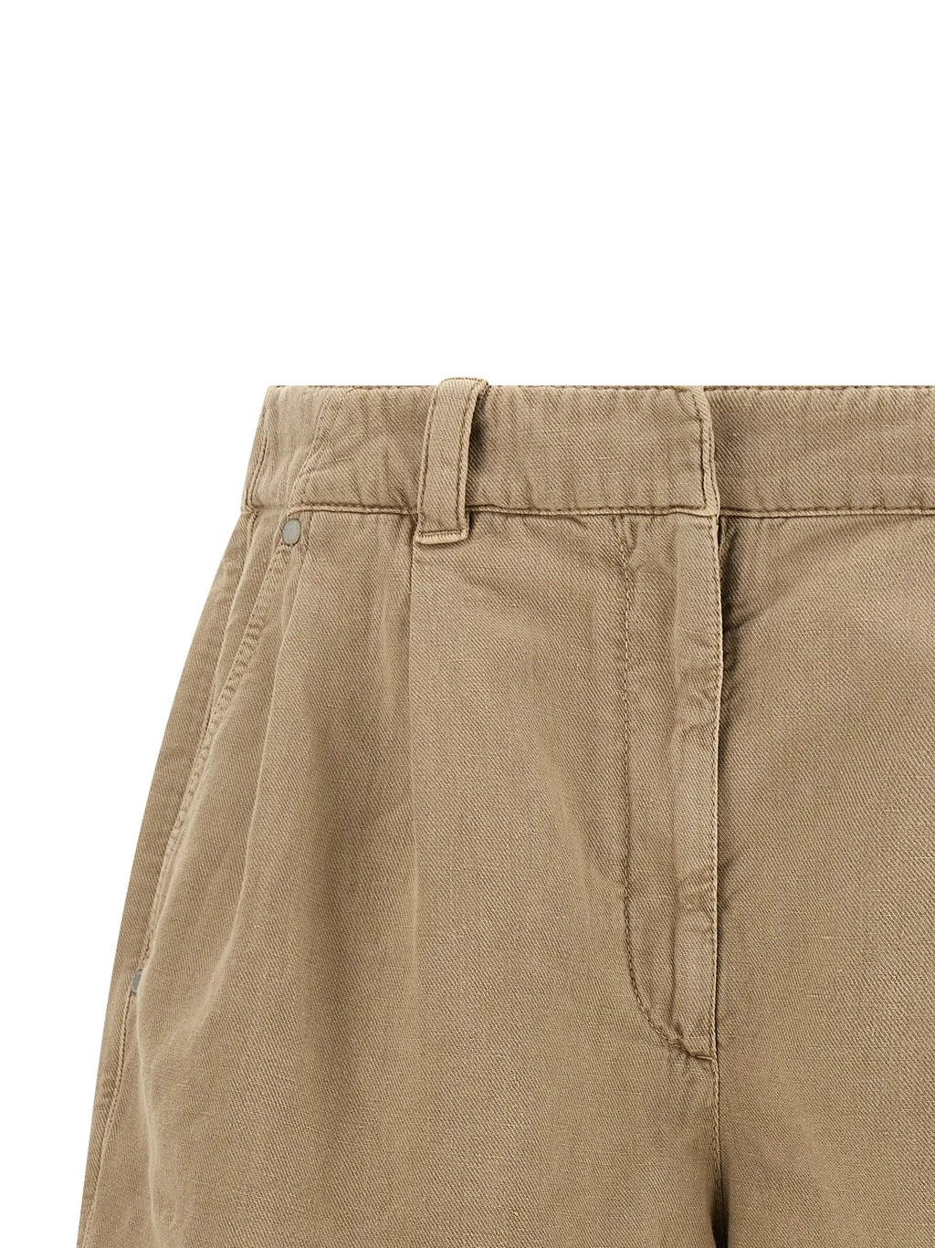 Brunello Cucinelli Beige Cotton Bermuda Shorts