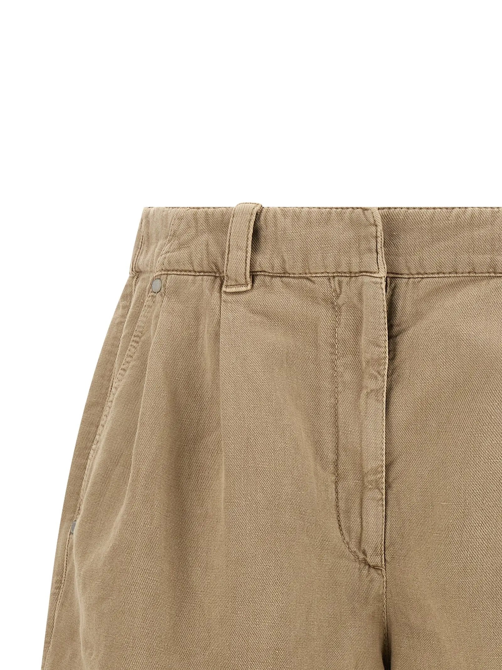 Brunello Cucinelli Beige Cotton Bermuda Shorts