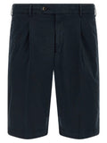 PT Torino Blue Cotton Bermuda Shorts