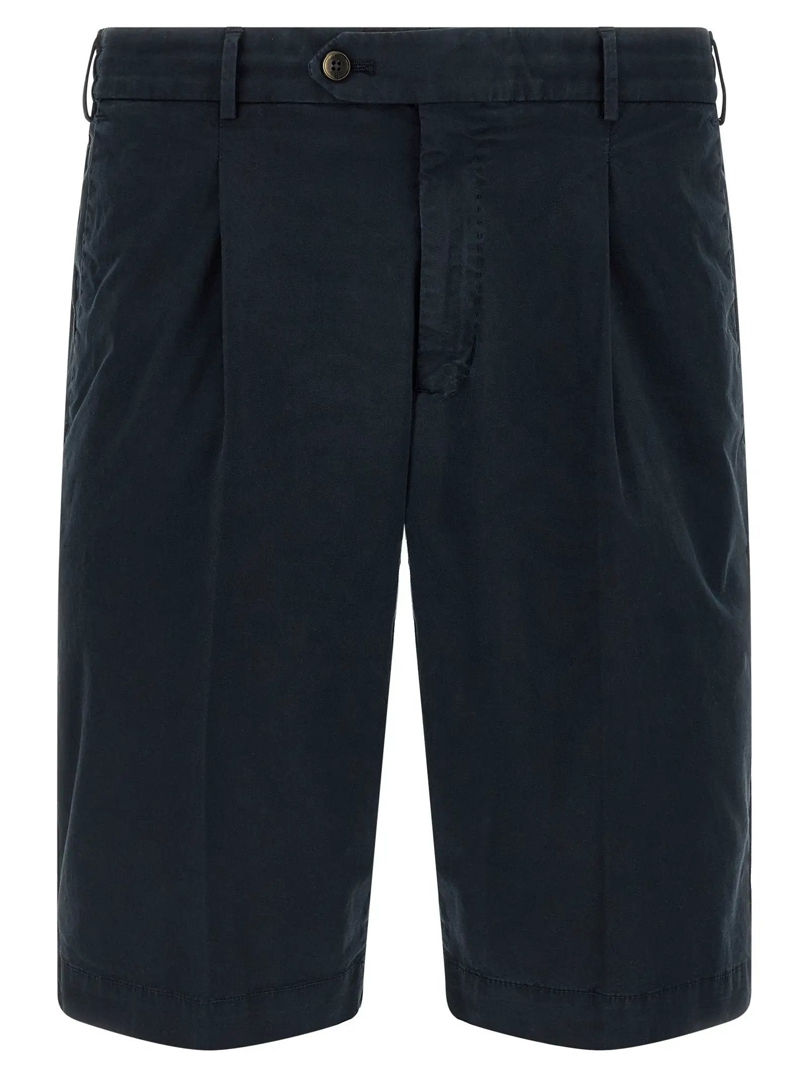 PT Torino Blue Cotton Bermuda Shorts