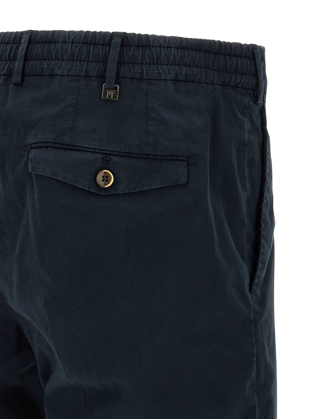 PT Torino Blue Cotton Bermuda Shorts