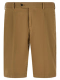 PT Torino Beige Cotton Bermuda Shorts