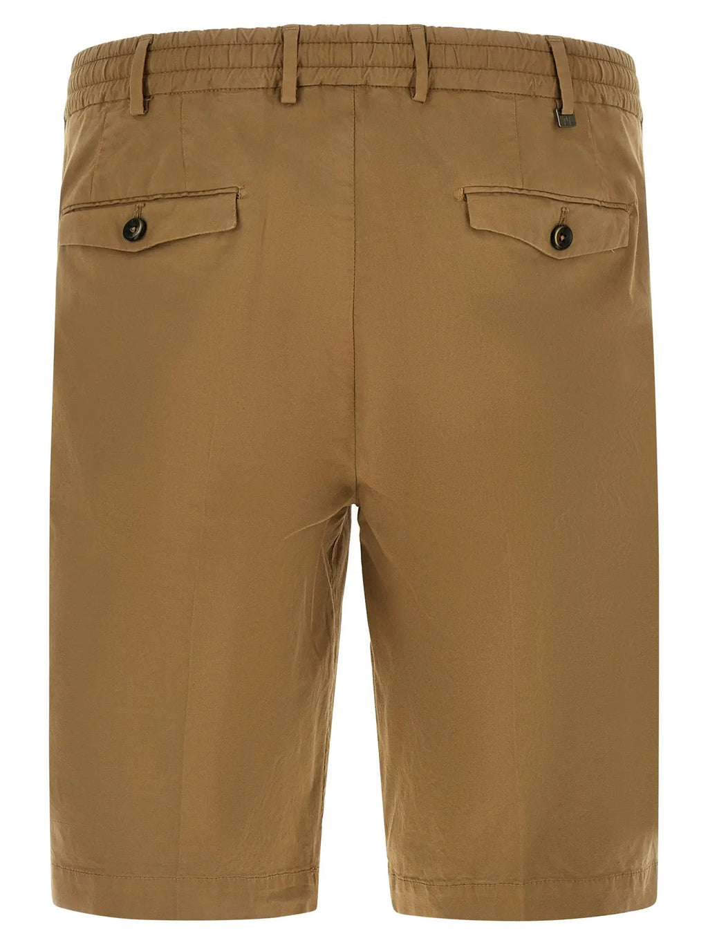 PT Torino Beige Cotton Bermuda Shorts