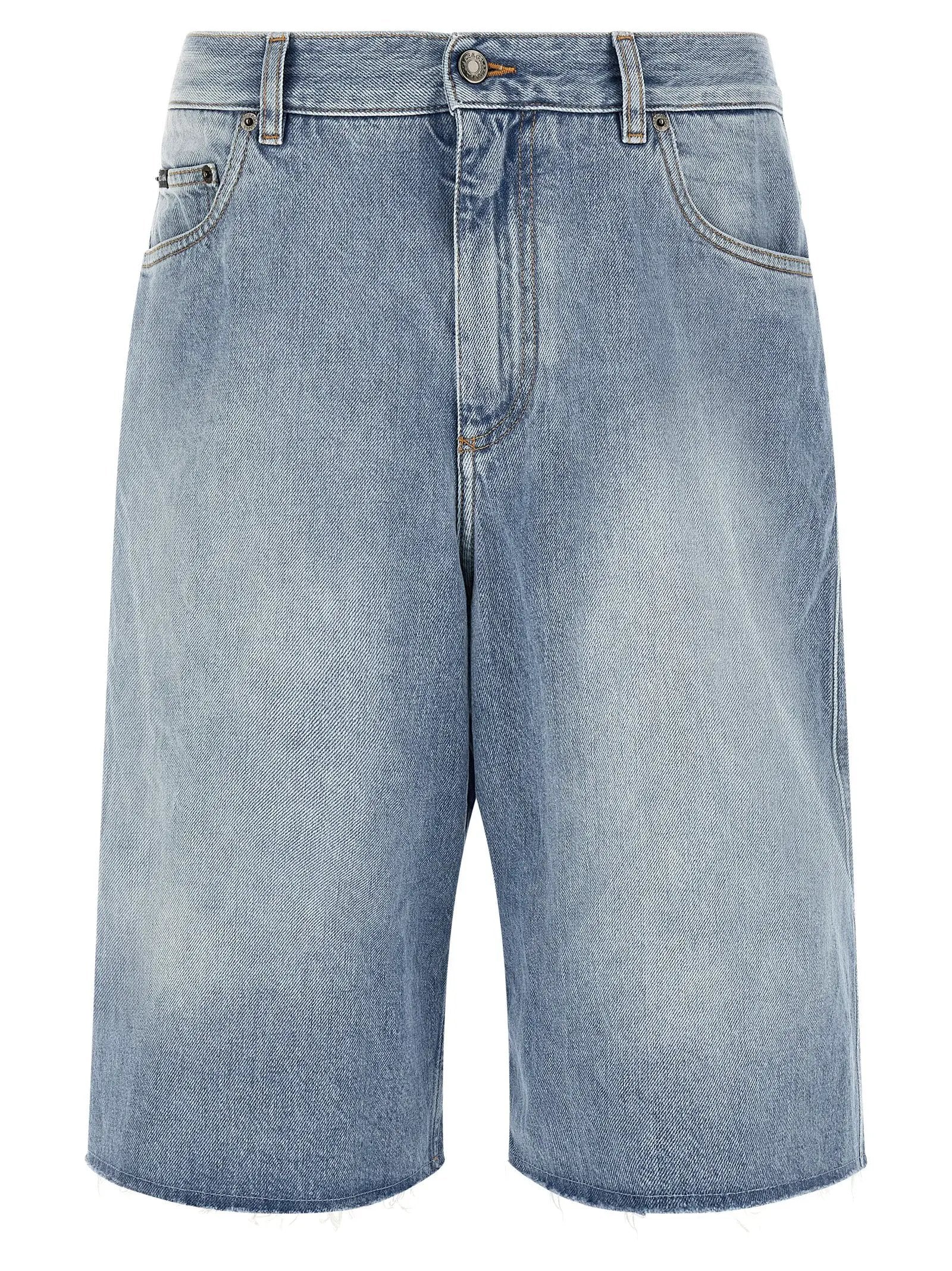 Dolce & Gabbana Blue Cotton Bermuda Shorts