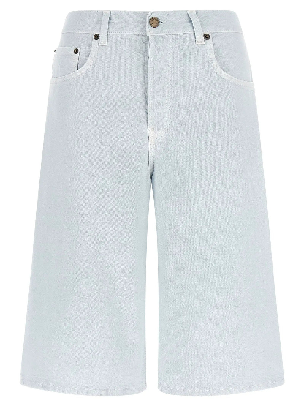 Haikure Blue Cotton Bermuda Shorts