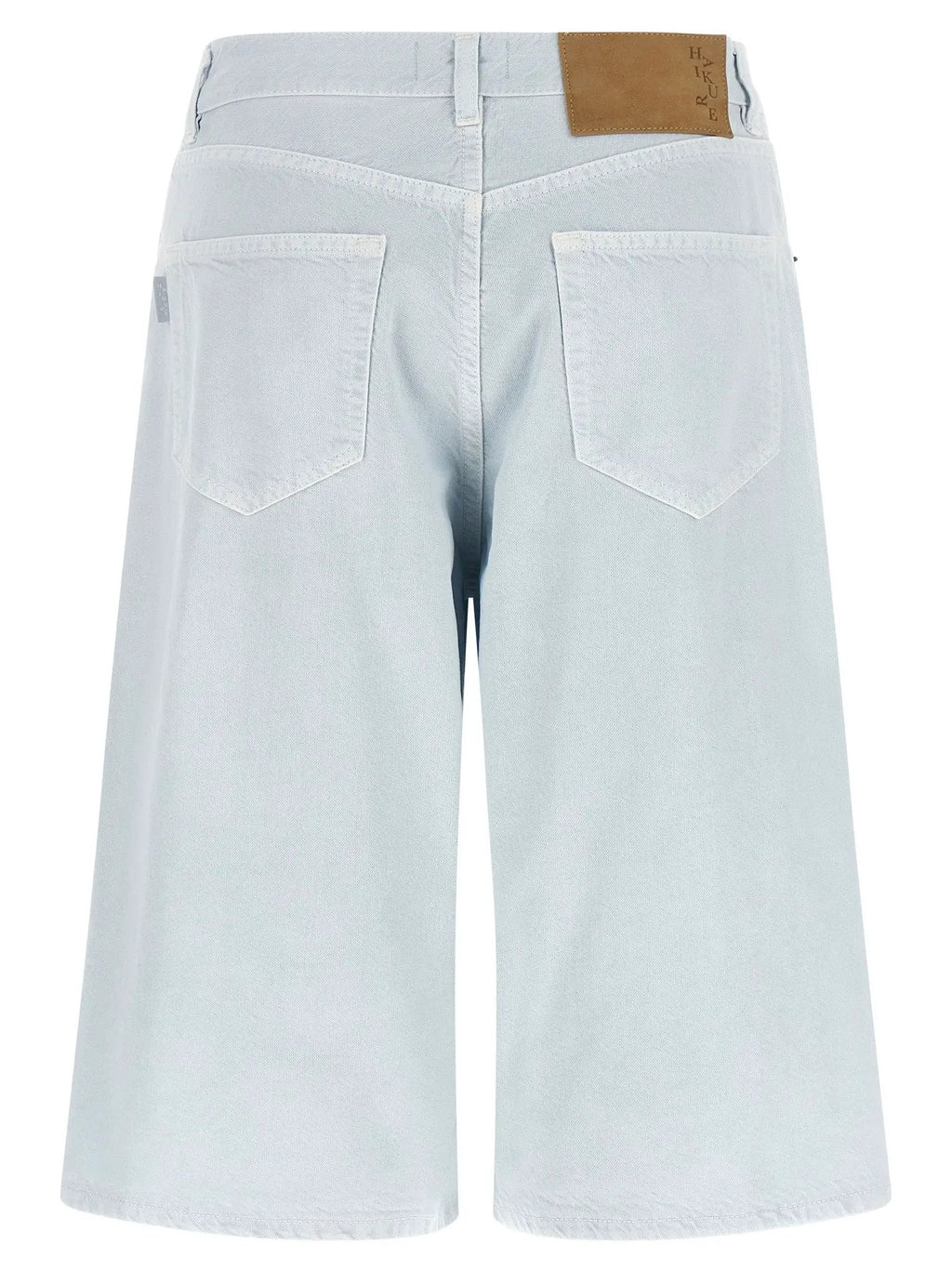 Haikure Blue Cotton Bermuda Shorts