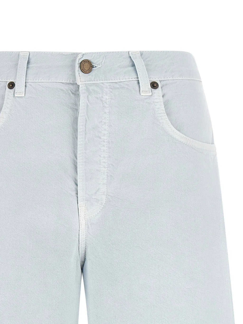 Haikure Blue Cotton Bermuda Shorts