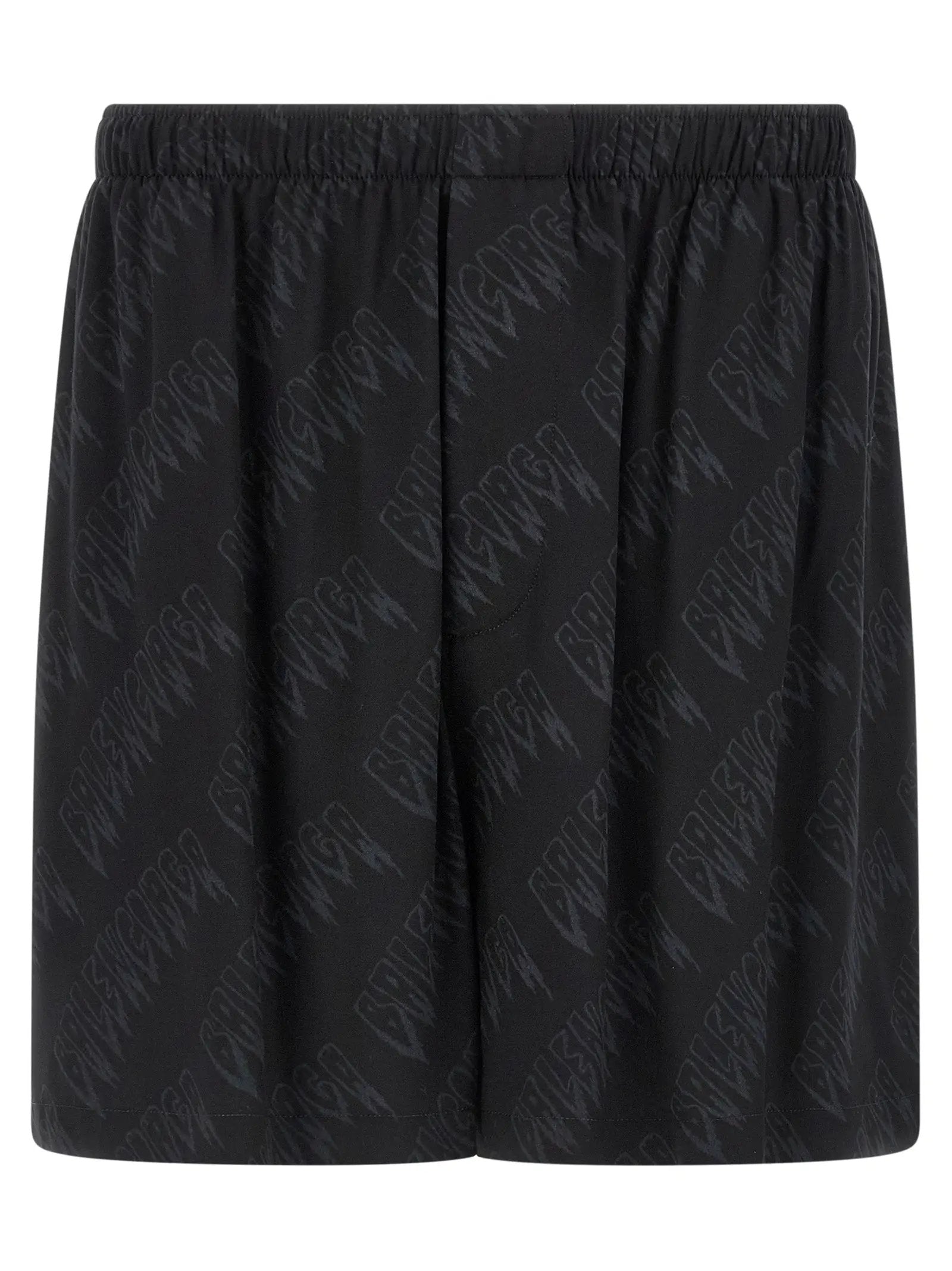 Balenciaga Black Viscose Bermuda Shorts