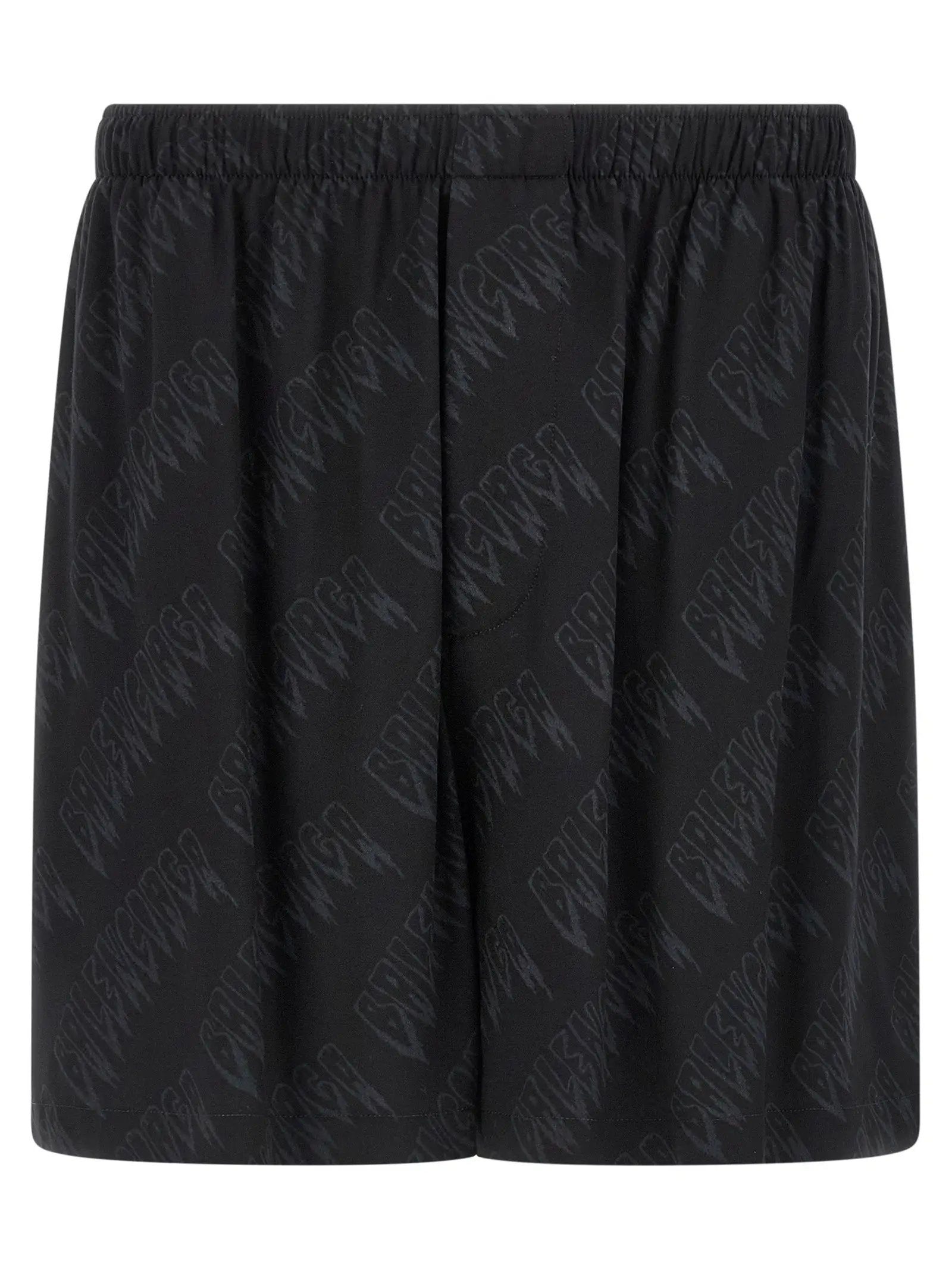 Balenciaga Black Viscose Bermuda Shorts