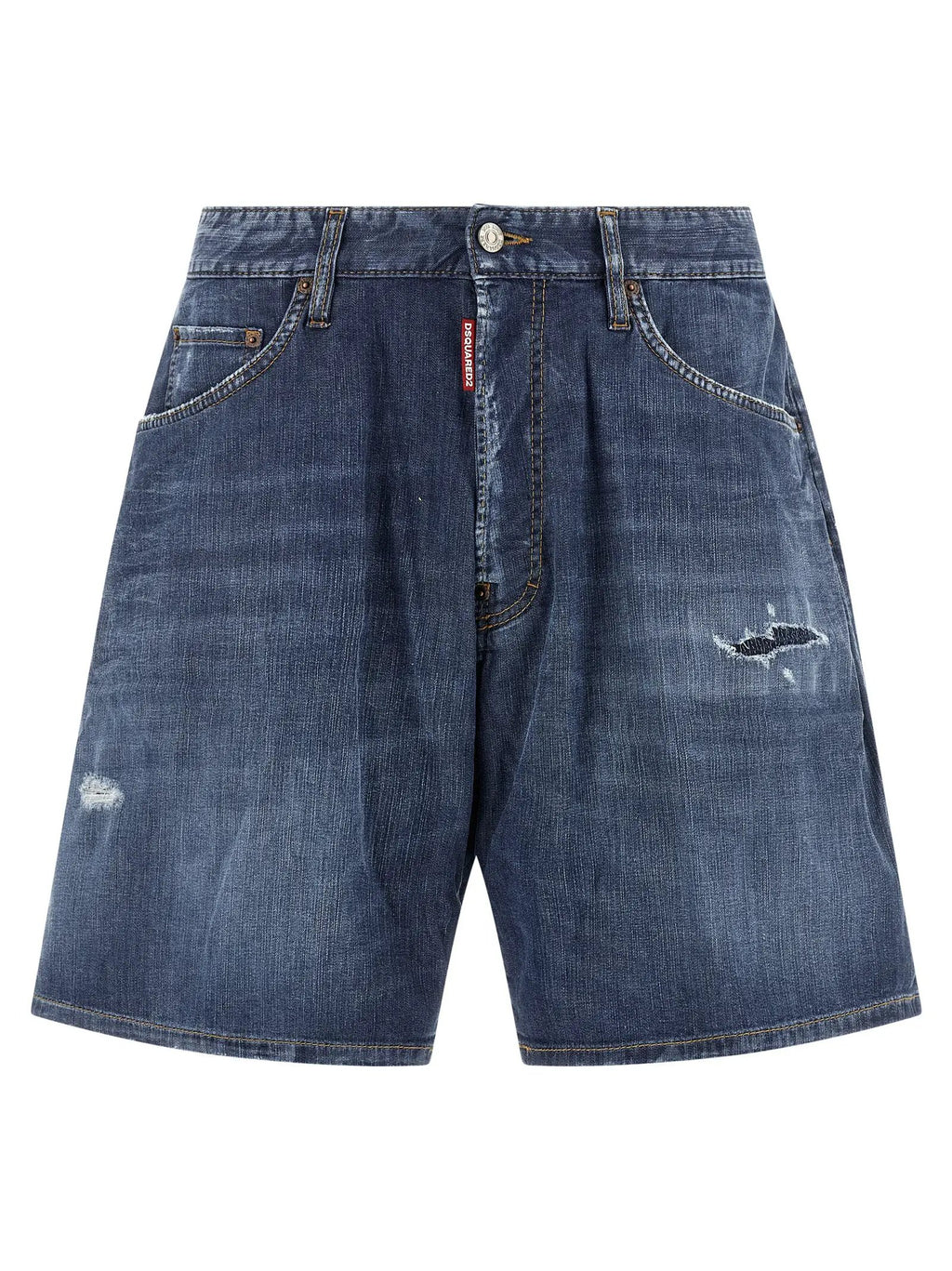 Dsquared² Blue Cotton Bermuda Shorts