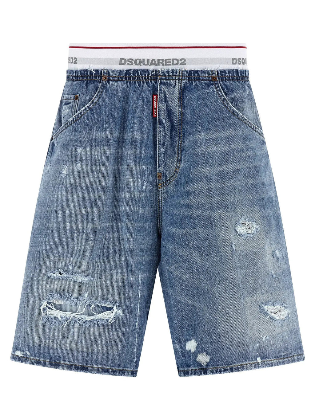 Dsquared² Blue Cotton Bermuda Shorts