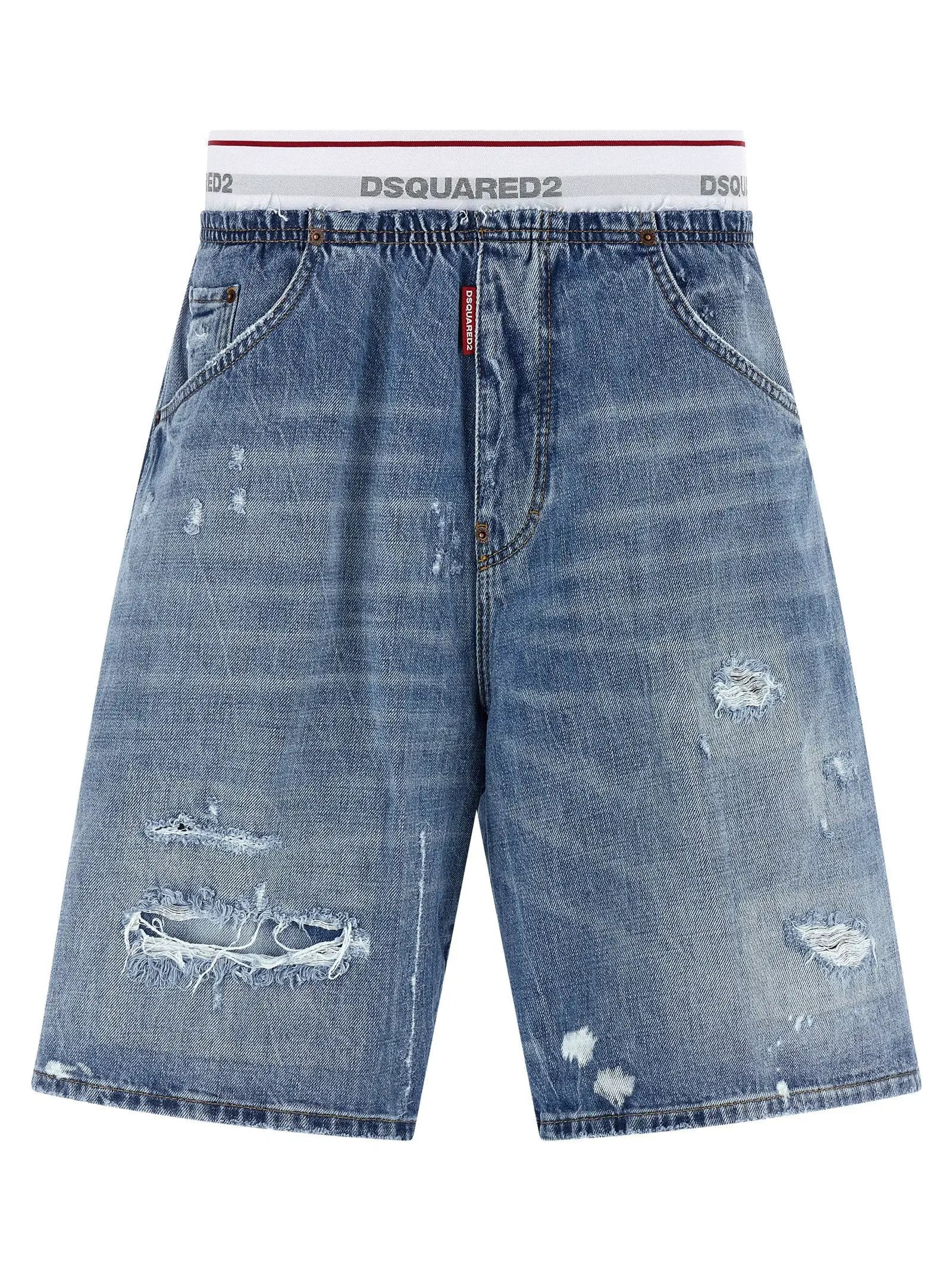 Dsquared² Blue Cotton Bermuda Shorts