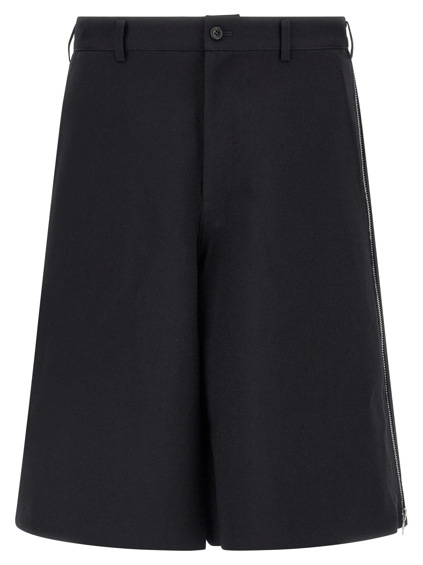 Comme Des Garçons Blue Polyester Bermuda Shorts
