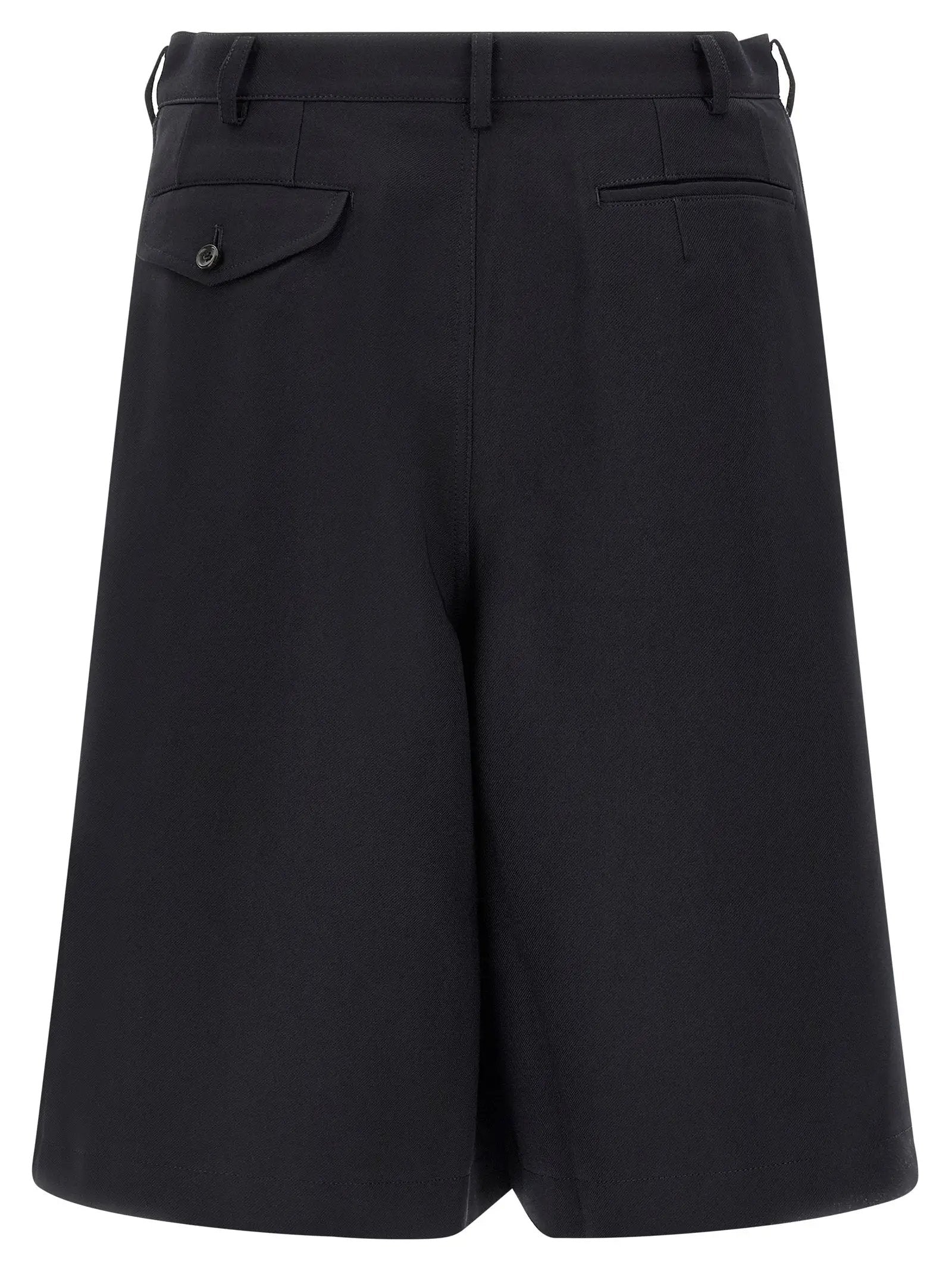 Comme Des Garçons Blue Polyester Bermuda Shorts