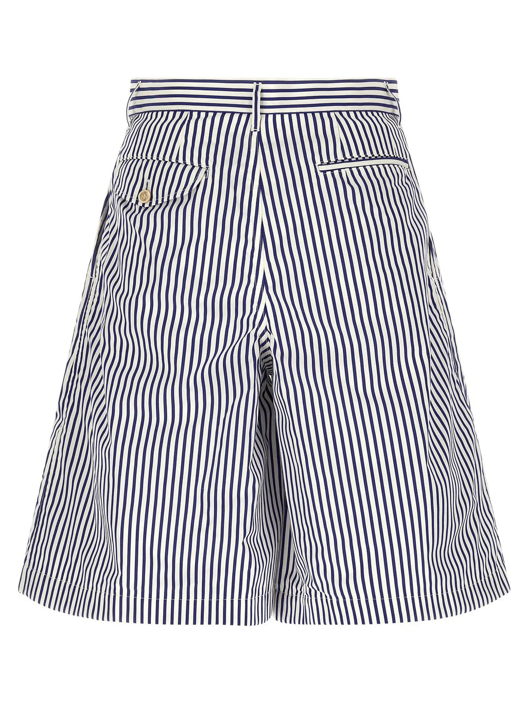 Comme Des Garçons Blue Cotton Bermuda Shorts