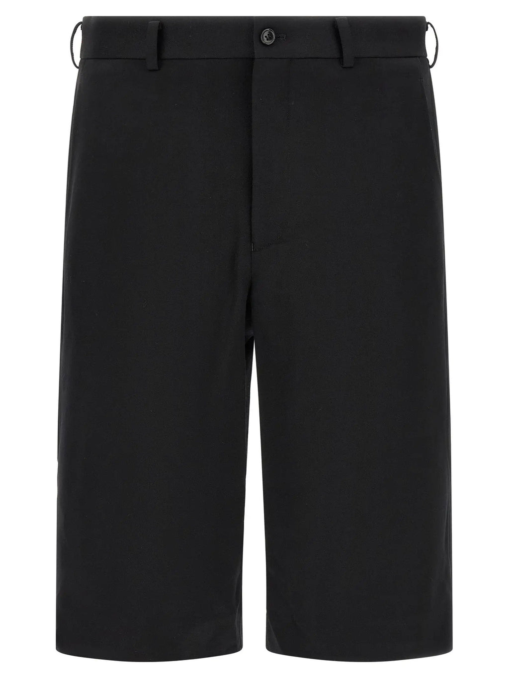 Comme Des Garçons Black Wool Bermuda Shorts