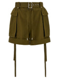 Alexander McQueen Bicolor Cotton Bermuda Shorts