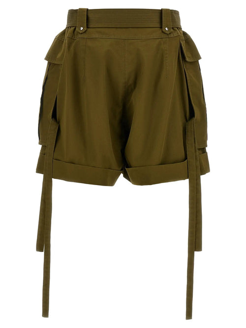 Short en coton bicolore Alexander McQueen