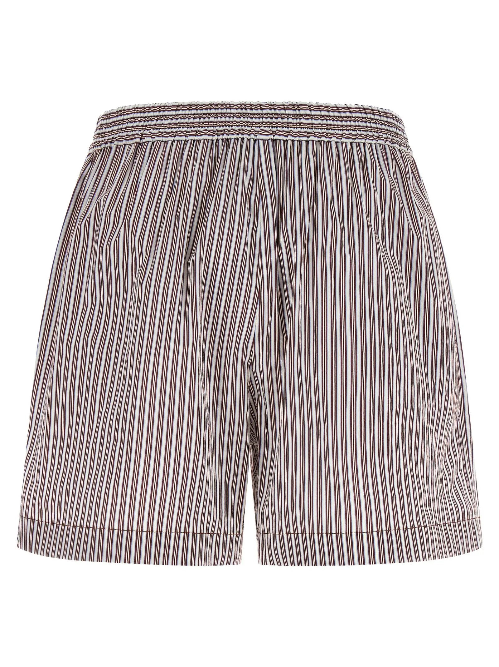 Brunello Cucinelli Bordeaux Cotton Bermuda Shorts