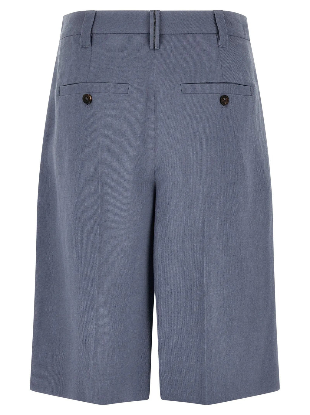 Brunello Cucinelli Blue Viscose Bermuda Shorts