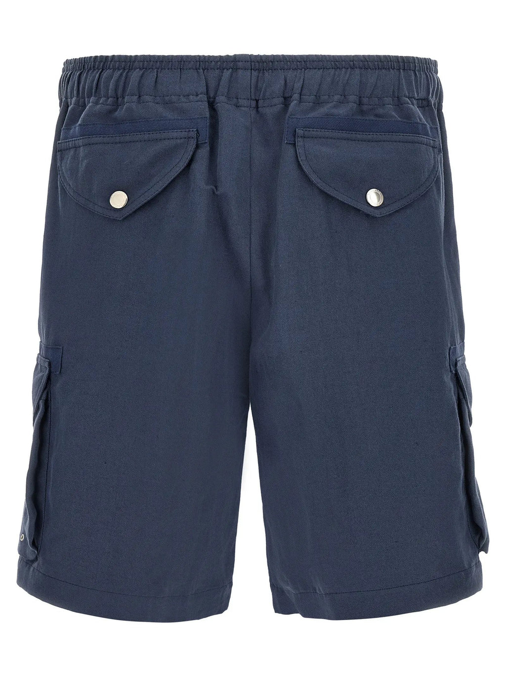 Brunello Cucinelli Blue Linen Bermuda Shorts