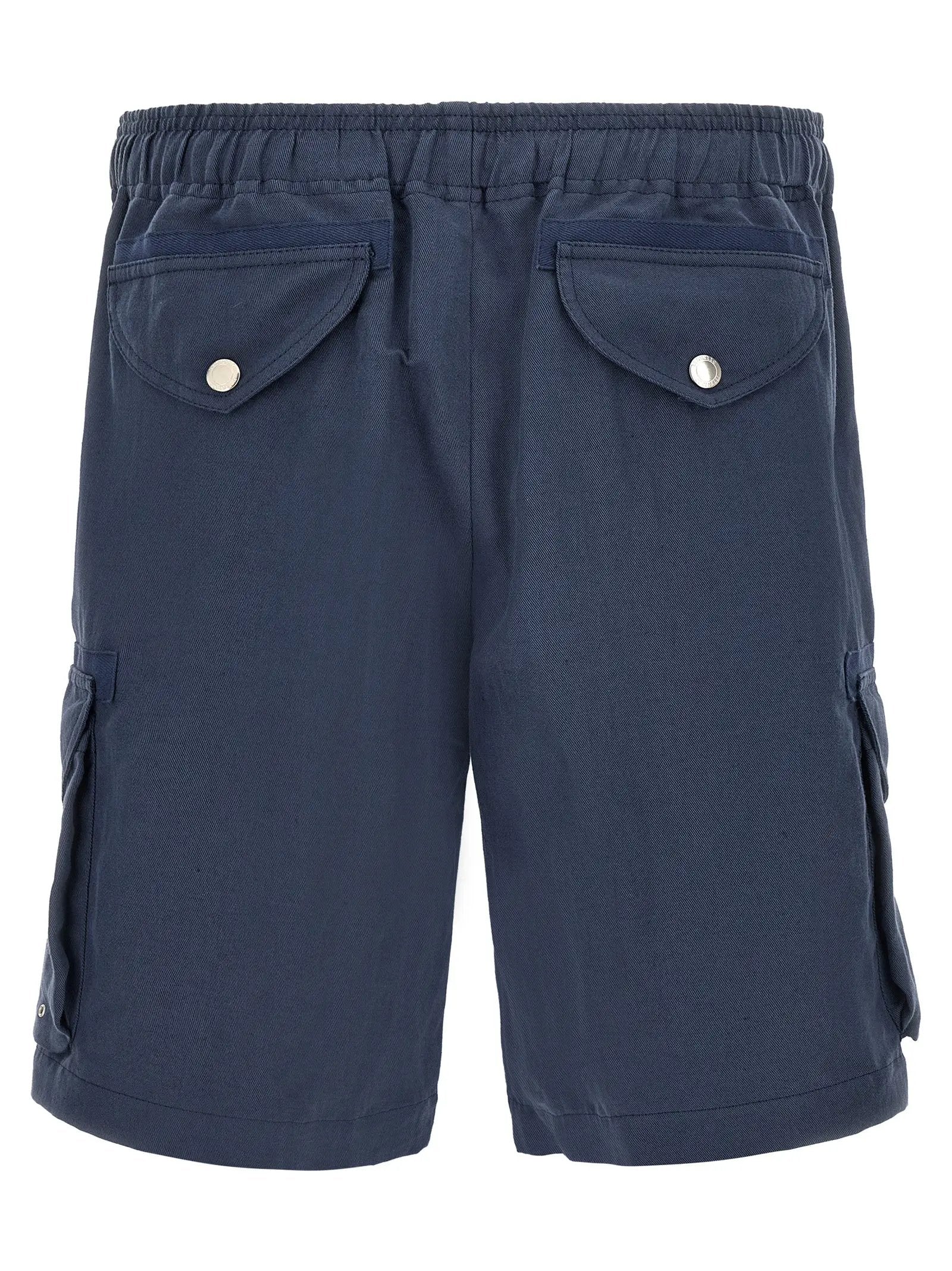 Brunello Cucinelli Blue Linen Bermuda Shorts