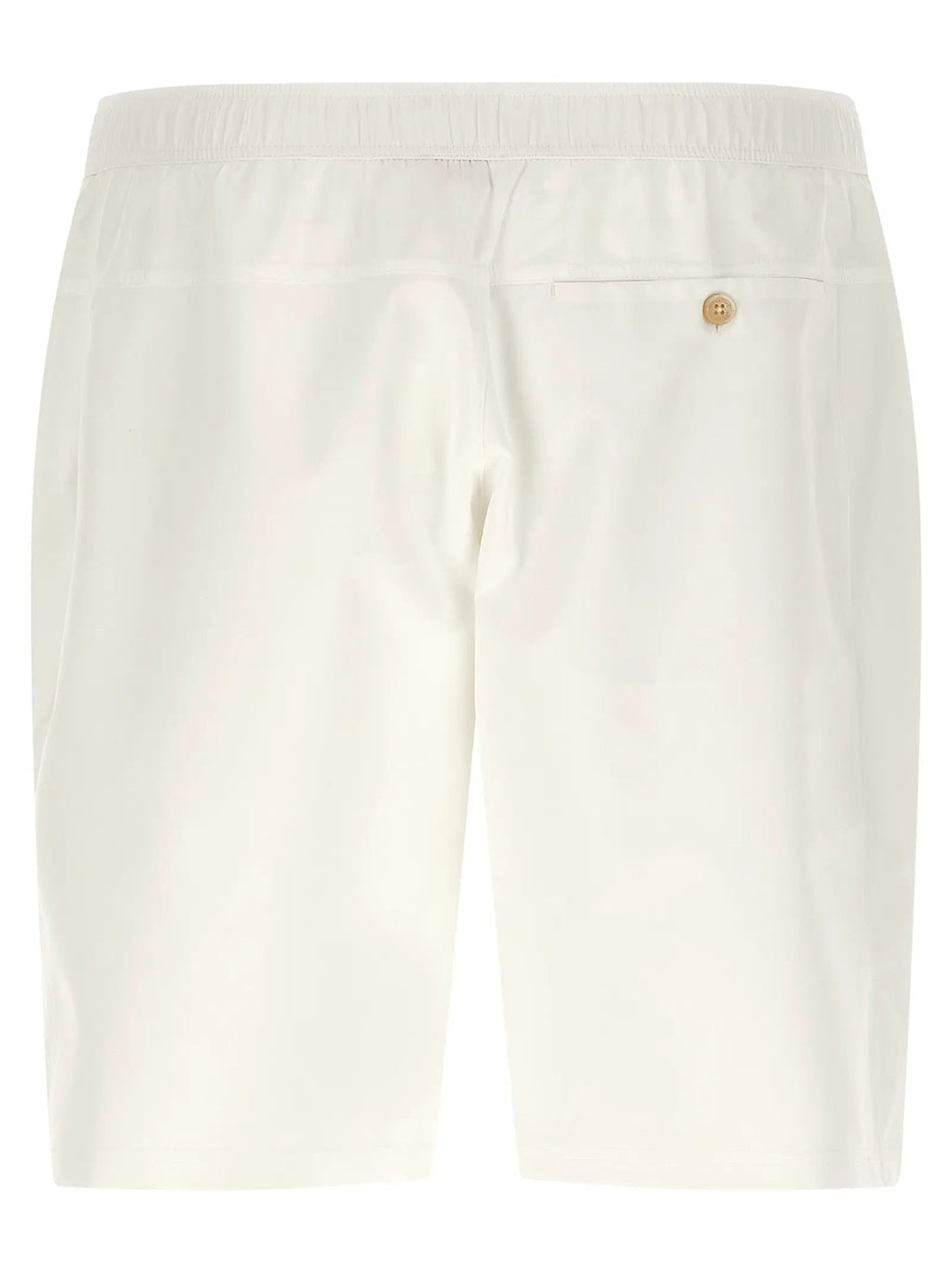 Brunello Cucinelli White Polyester Bermuda Shorts
